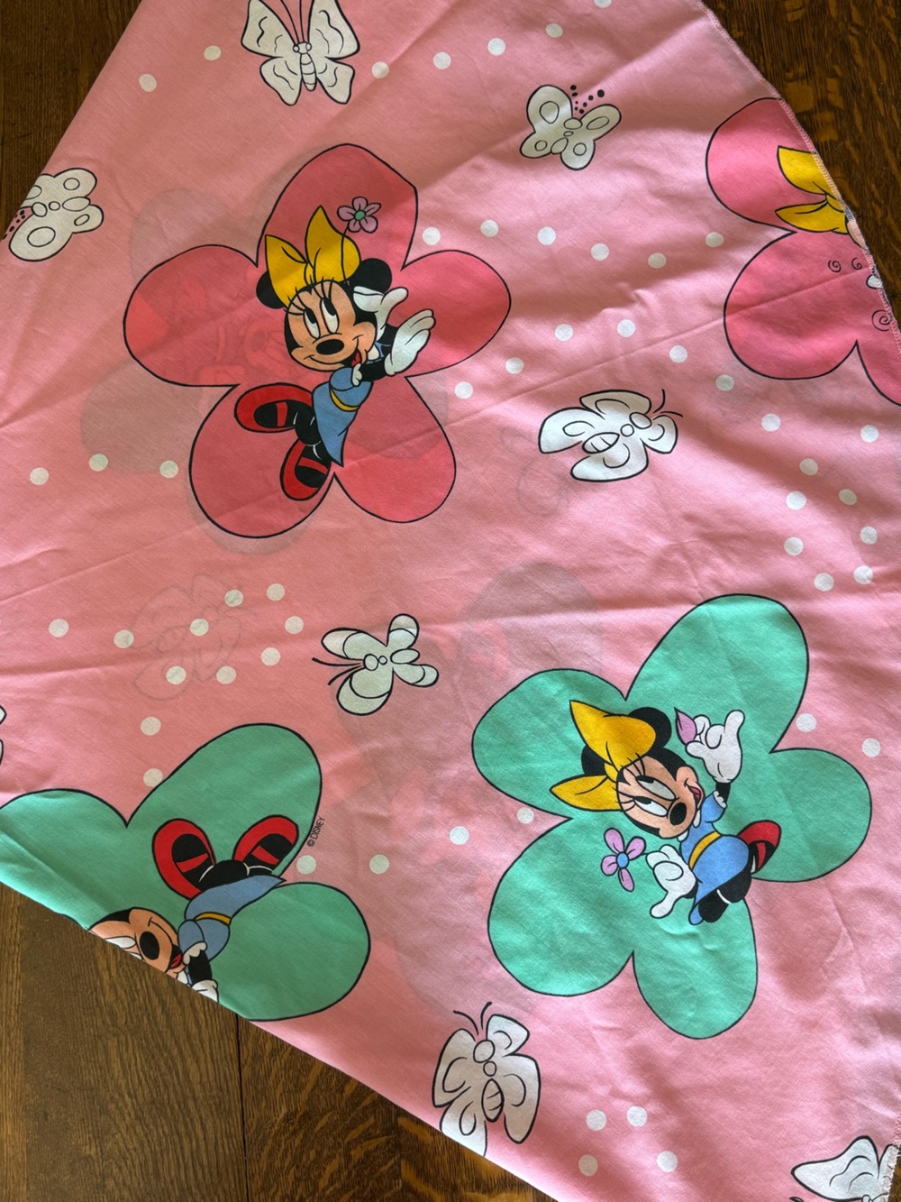 Vintage 1990’s Minnie Mouse Cotton Tablecloth